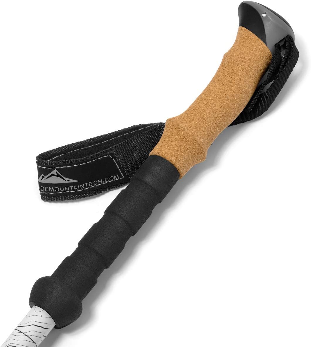 Trekking Poles - Carbon Fiber Monopod Walking or Hiking Sticks with with Accessories Mount and Adjustable Quick Locks - Image 6