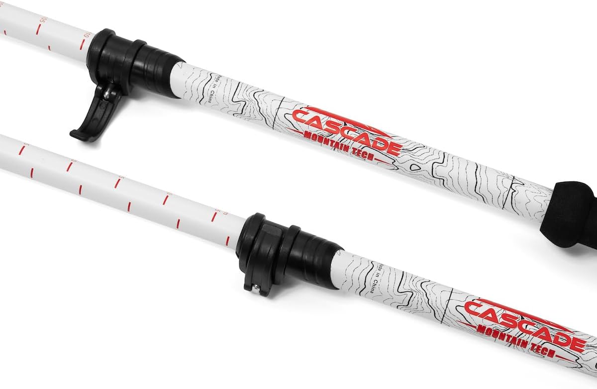 Trekking Poles - Carbon Fiber Monopod Walking or Hiking Sticks with with Accessories Mount and Adjustable Quick Locks - Image 7