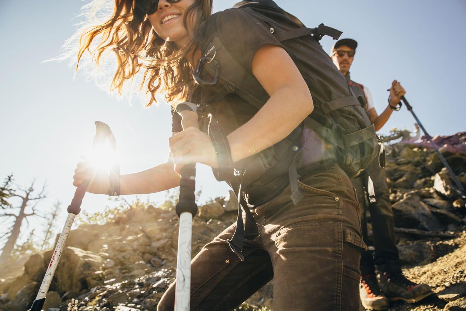 Trekking Poles - Carbon Fiber Monopod Walking or Hiking Sticks with with Accessories Mount and Adjustable Quick Locks - Image 9