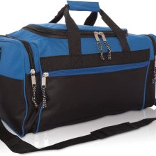 21" Blank Sports Duffle Bag Gym Bag Travel Duffel with Adjustable Strap in Royal Blue
